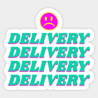 DELIVERY SMILEY LSD Sticker